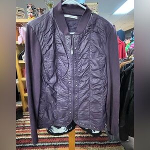 SOLD-Purple Women's Jacket Leather Peter Nygard